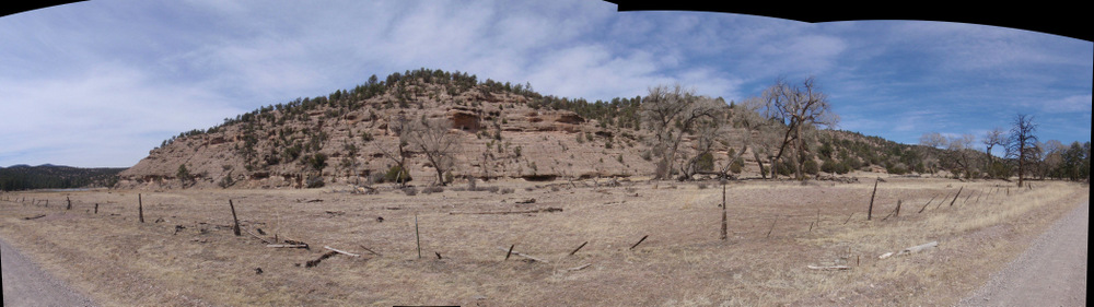 The Wall of Wall Canyon and Wall Creek (GDMBR, Gila NF, NM).